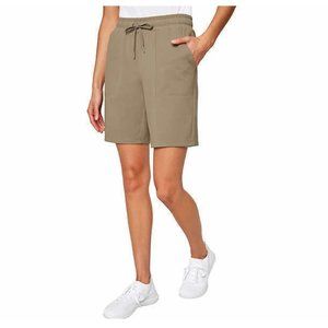 NWT Mondetta Womens Active Drawstring Bermuda Shorts Brindle Size Small $40 LLL6